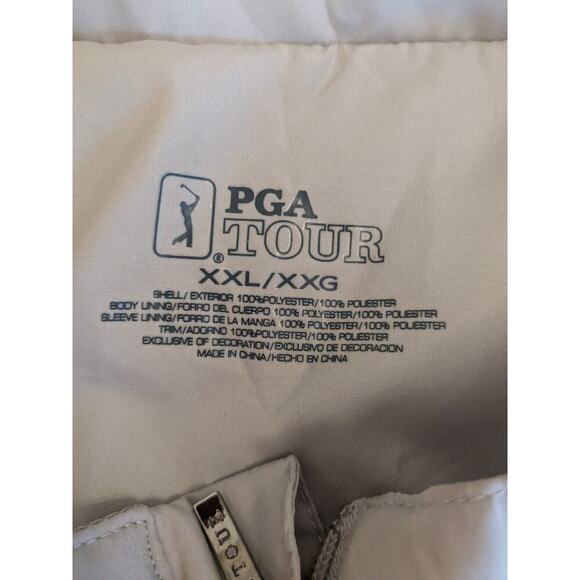 PGA Men's Tour Jacket Casual Full Zip Long Sleeve Wind Water Resistant Size XXL - Picture 6 of 6